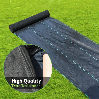 GDNaid 4ftx100ft Weed Barrier Landscape Fabric Heavy Duty, 3.2oz Weed Barrier Fabric, Easy Setup
