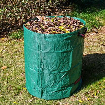 CAMPFIRE 3 Pack 72gallon Garden Waste Bags (H30, D26 Inches) With Handles, Heavy Duty Leaf Bags