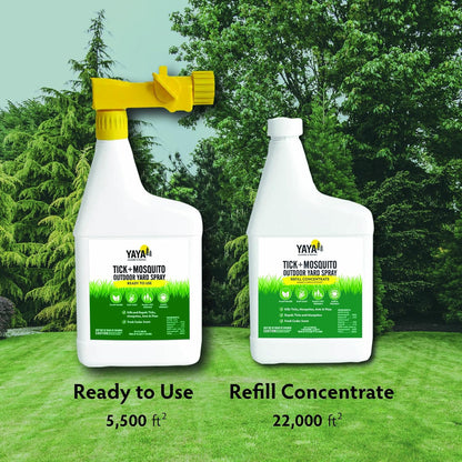 Ready-to-Use Tick + Mosquito Outdoor Yard Spray – Made with Essential Oils, Plant-Derived, Easy