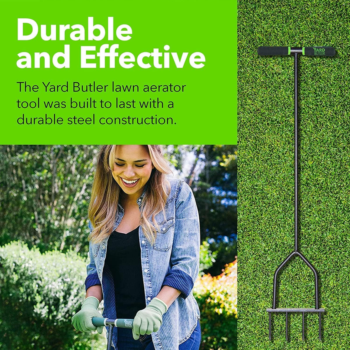 Yard Butler Aerators - Durable for Easy Lawn Care & Healthy Growth - Prevent Lawn Damage by