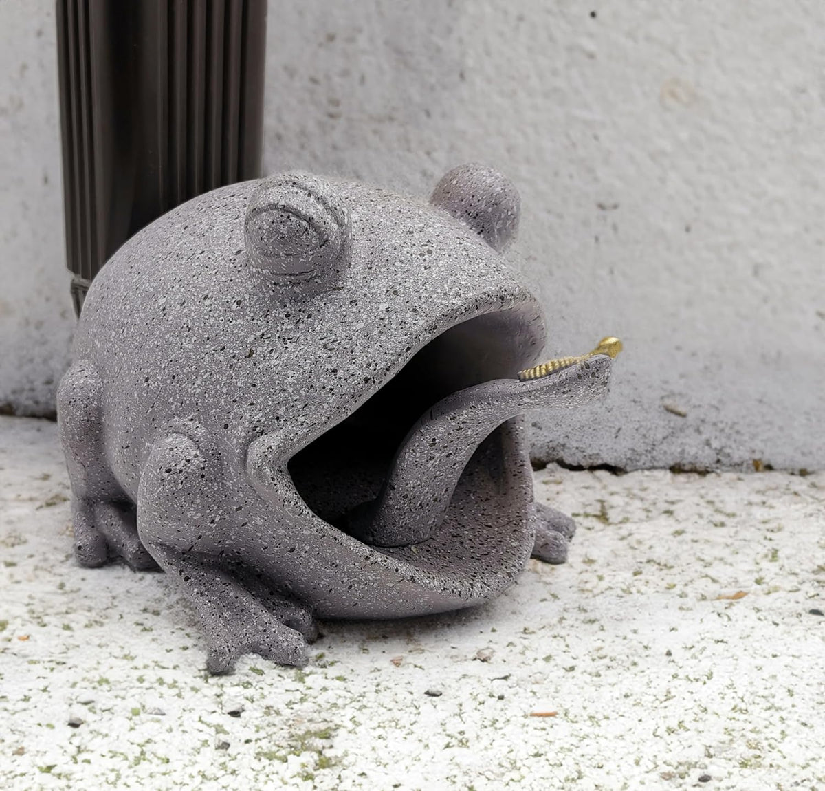 coolboy Frog Statues Gutter Downspout Extension Garden Decoration,Animal Resin Statue Outdoor