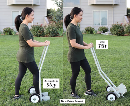 Step 'N Tilt Lawn Aerator Version 4 Kit (4.5 Inch Extra Long Coring Tines Without Container)