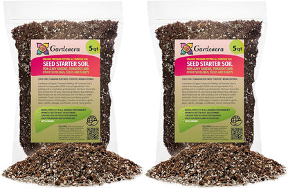 Premium Organic Seed Starter Soil - 10 Quart - All-Purpose Organic Potting Soil for Happy Seedlings