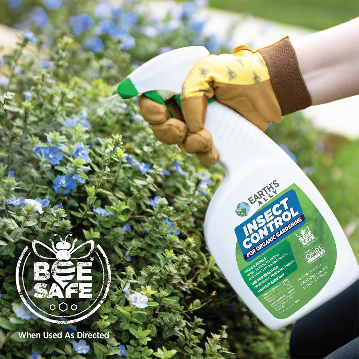 Earth's Ally Insect Control for Plants Ready-to-Use 24 oz | Safe Outdoor & Indoor Plant