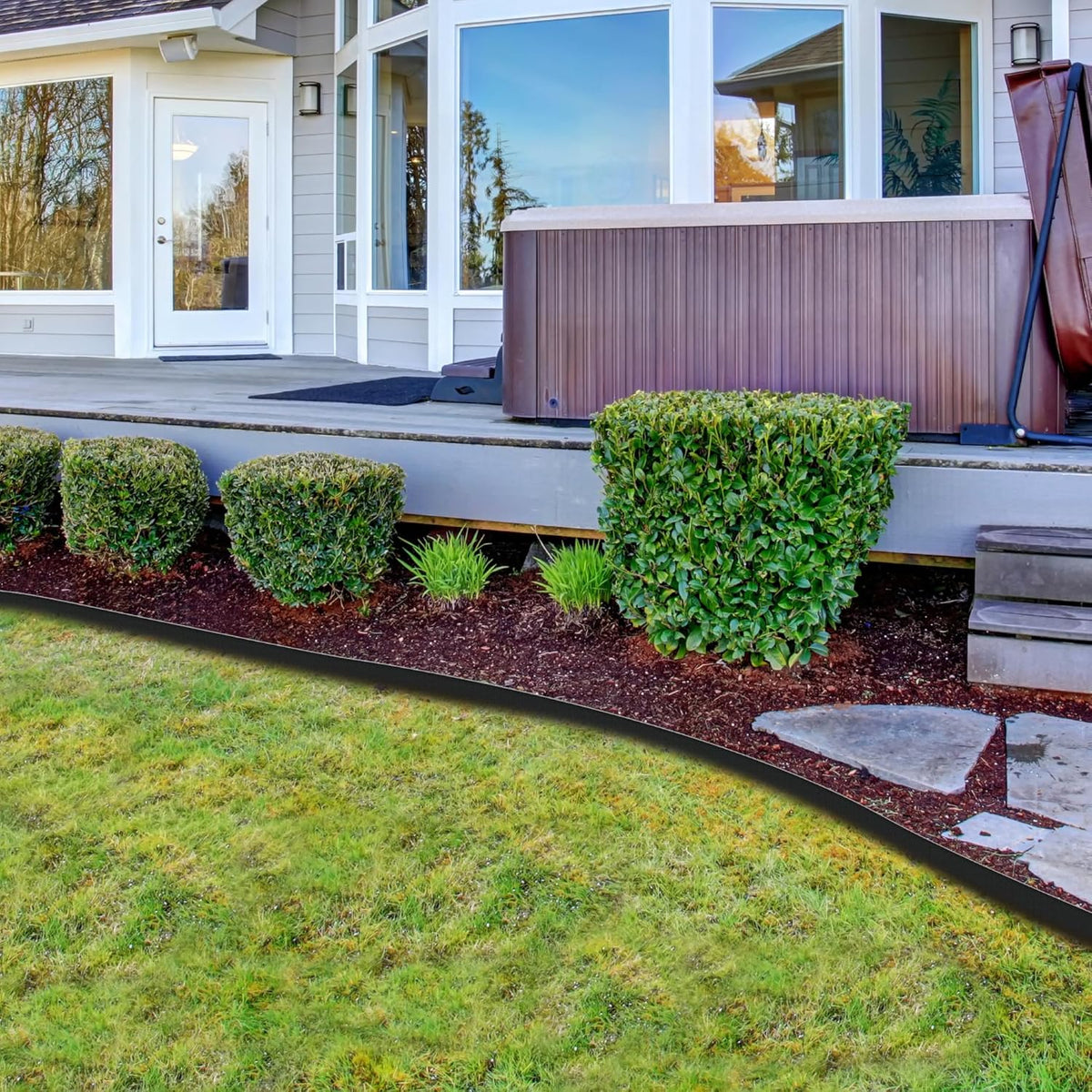 Worth Garden 10-Pack (34Ft Total) Galvanized Steel Landscape Lawn Edging - 8 in. H Bendable Metal