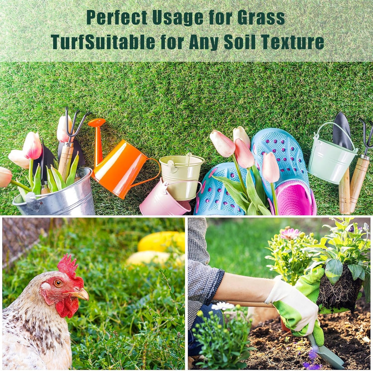 Therwen 6 Inch Turf Stakes for Artificial Grass Green Landscape Staples Bulk Galvanized Heavy Duty
