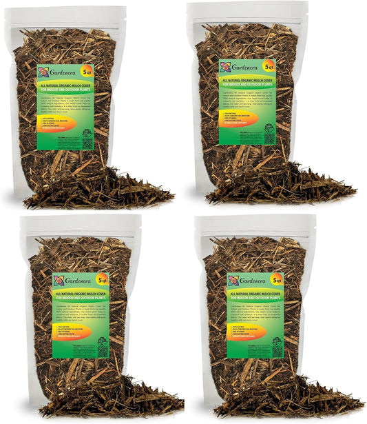 Gardenera Organic Natural Mulch Cover - Create an Eco-Friendly Garden with Natural Weed Control