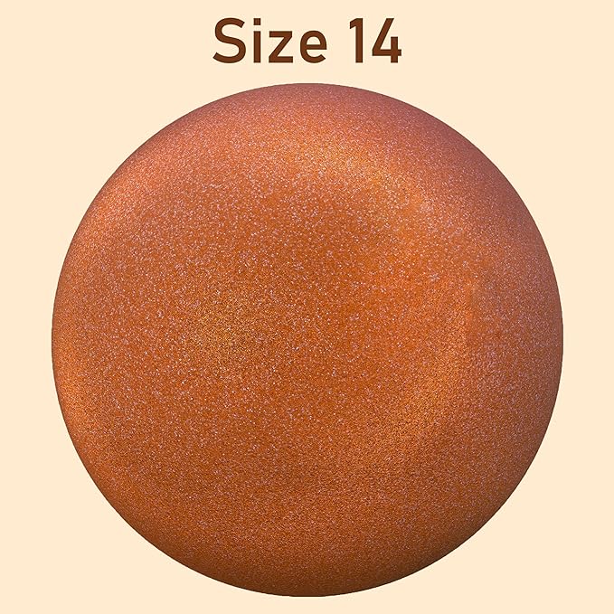 Lulu Decor, Size 14 Halloween Copper Glitter Stainless Steel Gazing Mirror Ball, Smooth Reflective