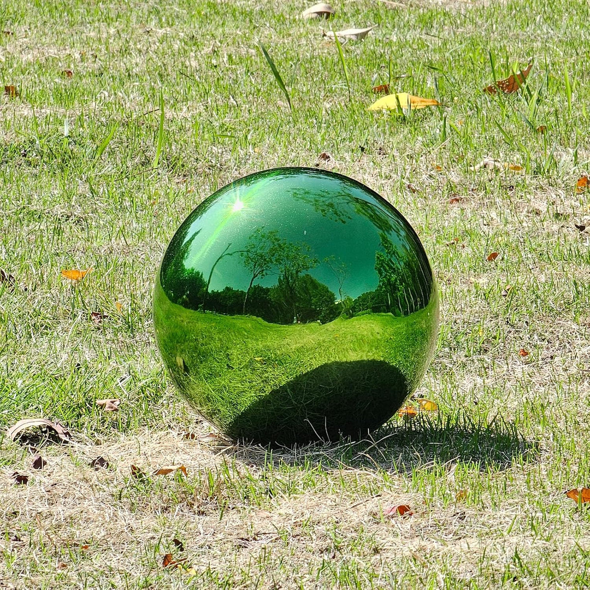 Stainless Steel Gazing Globe Mirror Ball, Decorative Gazing Balls for Garden, Reflective Smooth