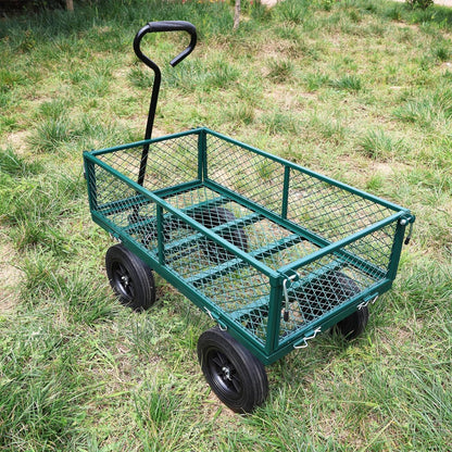 Wagon with Removable Sides Can be Used in Farms, Warehouses etc l Garden Dump cart- A Must-Have for