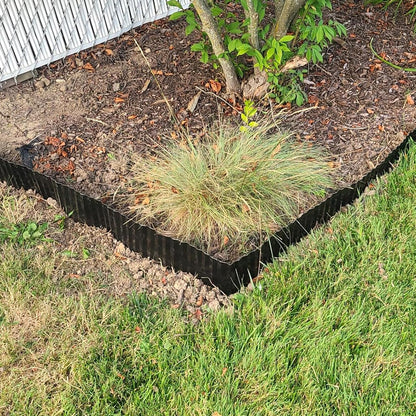 Corrugated Metal Garden Edging, 4"×20Ft Landscape Edging Border for Lawn, Flower Bed, Garden Fence