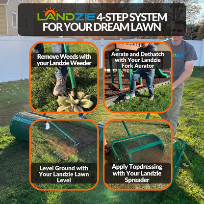 Landzie Root Cutter Edger Lawn Tool, 37 Inch Manual Lawn Edger Tool, Grass Edger, Sidewalk Edger