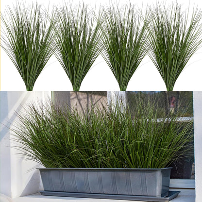 32PCS 17.3" Fake Plants Artificial Wheat Grass Greenery Plastic Plants Fake Grass Artificial Plants
