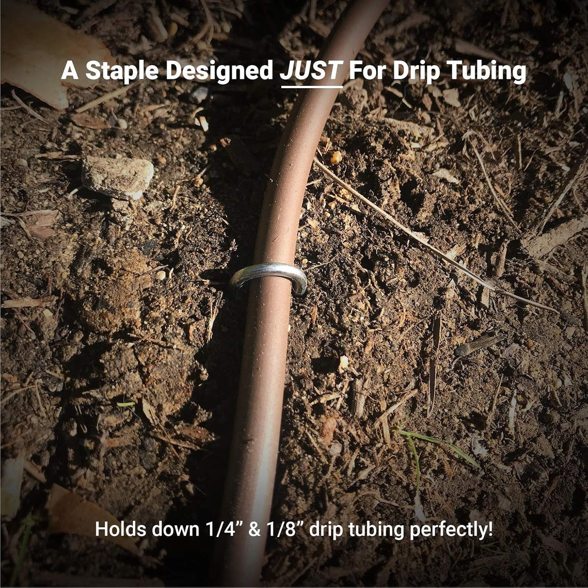 Sandbaggy DRIP TUBING Stakes Landscape Staples | 5 inch Length | Drip Anchors | Landscape Pins |