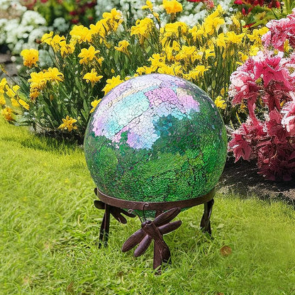 Topadorn Gazing Ball Stand Garden Hardware Steel Metal Stand for 10" or 12" Gazing Globes Outdoor