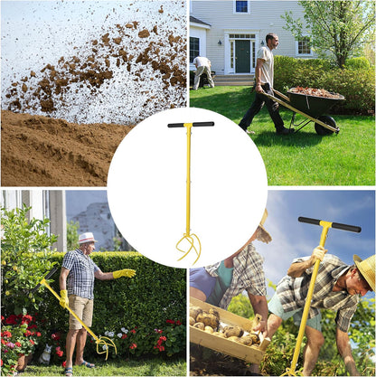 Garden Hand Tiller Garden Claw Twist Tiller Cultivator Tiller Soil Lossener Lawn Aerator Areator