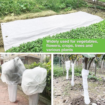 YFFSIDMY Plant Covers Freeze Protection 8'x40', Frost Blankets for Outdoor Plants and Trees, Frost