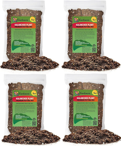 Gardenera Kalanchoe Plant Premium Potting Mix - 20 Quart - Optimize Growth with Natural Ingredients