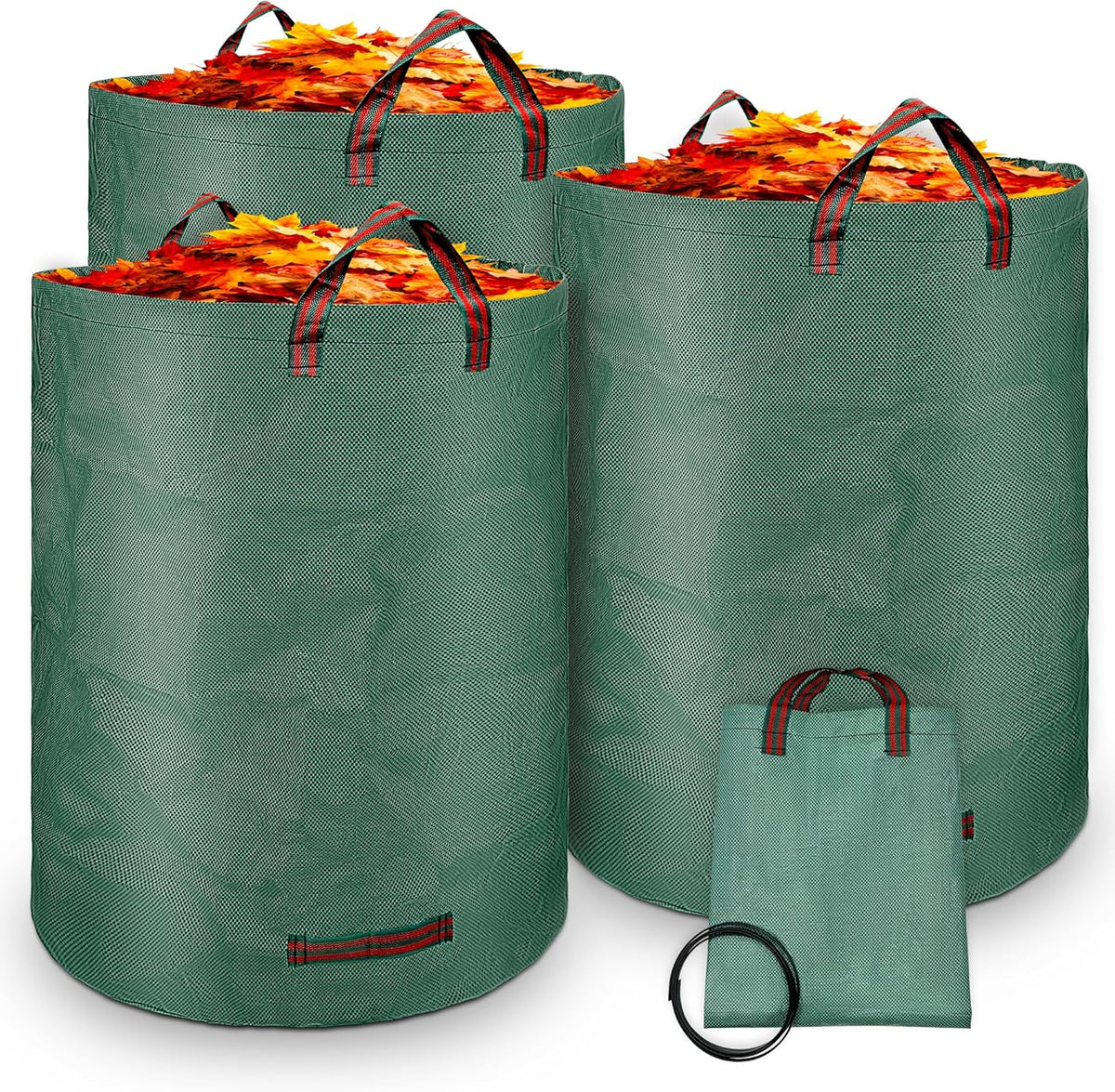 Reusable Leaf Storage Bag, 72 Gallon Large Capacity - Waterproof & Tear-Resistant Yard Waste Bag