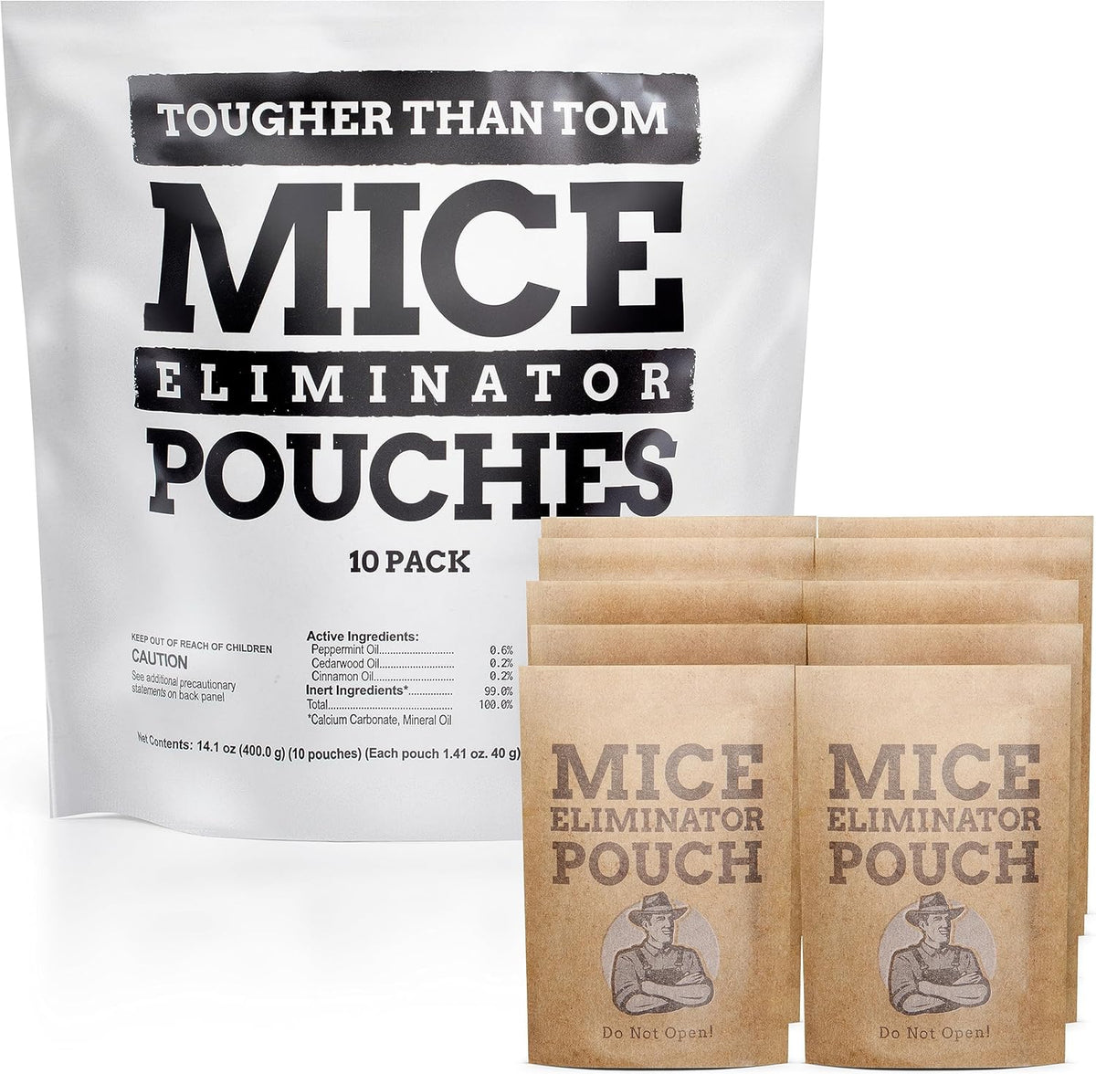 10 Pack All-Natural Mice Repellent Pouches – Harmless Peppermint Essential Oil Mouse Deterrent