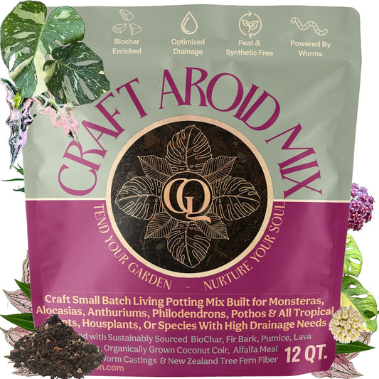 Craft Aroid Potting Mix- Elite Alocasia, Philodendron, Monstera Soil Mix, Chunky, Well Draining