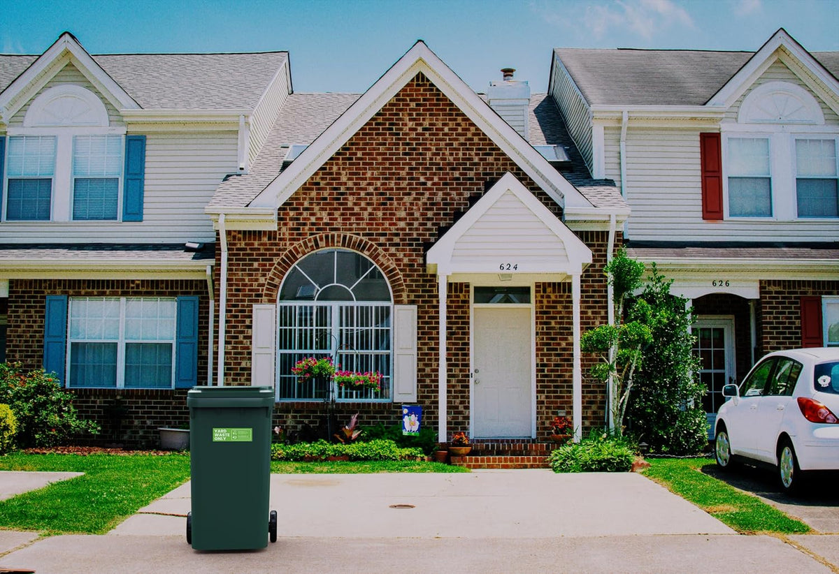 Yard Waste Sticker - Yard Waste Bin Sign - with Helpful Tips and Do & Don't Reminder - 3-5 Year