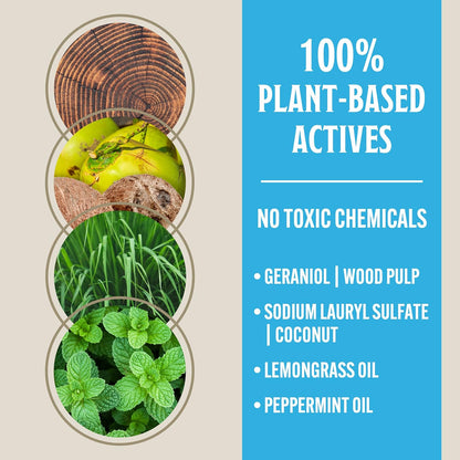 Grandpa Gus's Natural Mosquito Repellent Spray, Time-Release Plant-Based Actives, Non-Greasy, No