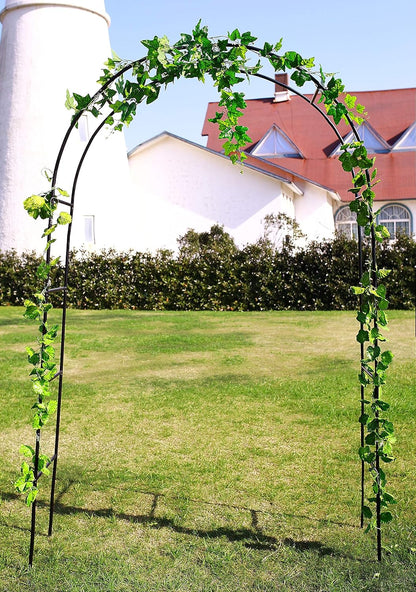 1. GO Steel Garden Arch, 7'8" High x 4'5" Wide, Garden Arbor for Various Climbing Plant, Outdoor
