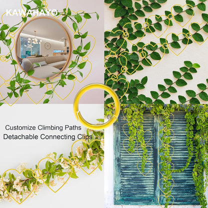 20 Pcs Chain Trellis for Climbing Plants Indoor Outdoor, Plant Trellis, Garden Plant Wall Trellis