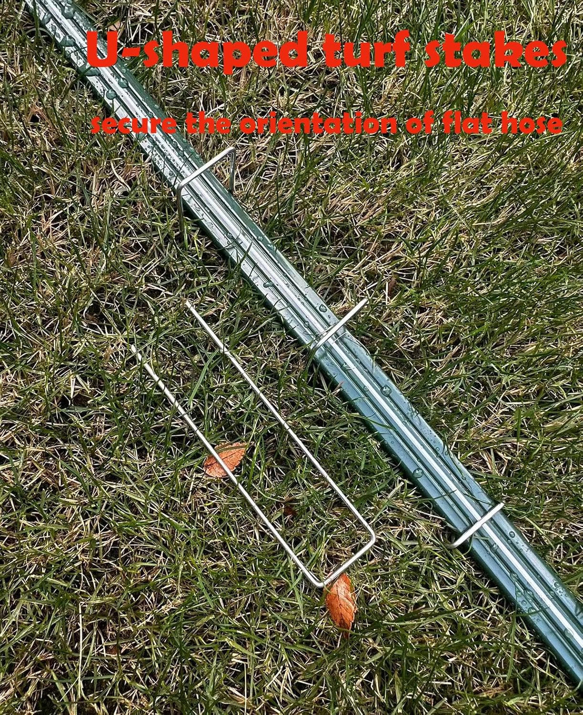 Watoo 2025 Sprinkler Hose & Soaker Hose for Yard - 25 FT Reinforced Flat Garden Hose with Holes