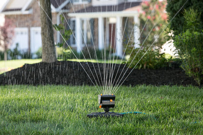 Melnor MiniMax Turbo Sprinkler, 4000 Sq Ft: 360°, Flow, Width, Range Adjust