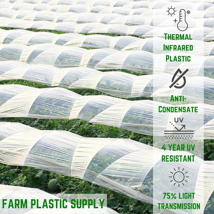 Farm Plastic Supply - Clear Coolmax Greenhouse Plastic Sheeting - 6 Mil - 4 Year UV Resistant