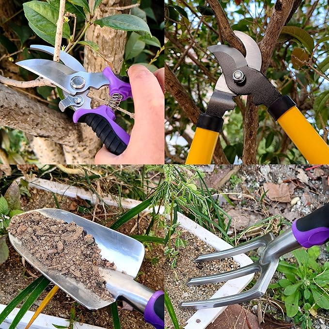 Gardening Tools – 42 Piece Premium Gardening Tool Set,Heavy Duty Hand Tools with Fashion Garden