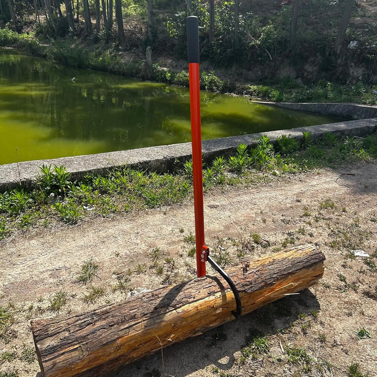 58 in Felled Cant Hook Logging Tool - Cant Hook Log Roller Tool, max 19 Inch Opening Felling Log