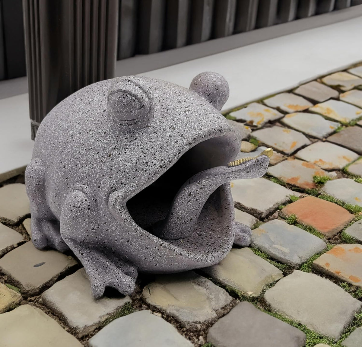 coolboy Frog Statues Gutter Downspout Extension Garden Decoration,Animal Resin Statue Outdoor