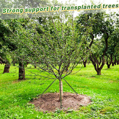 Biubee 2,425 Lbs Strength Tree Straps - 108FT Tree Tie Support Straps for Staking, Green Blend in