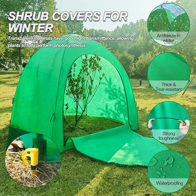 59″*59″*60″ Winter Plant Warm Covers - Raised Bed Cover, Garden Row Accelerator, Warm Tent Freeze