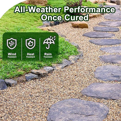 Teexpert 1 Gallon Rock Glue for Landscaping – Strong Pea Gravel Binder & Stone Adhesive for