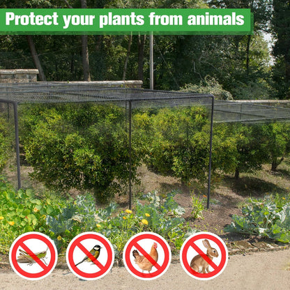 Stronger Garden Mesh Netting - 10 x 12 ft PPT Nano Bird Net Barrier, Mosquito Netting Screen for