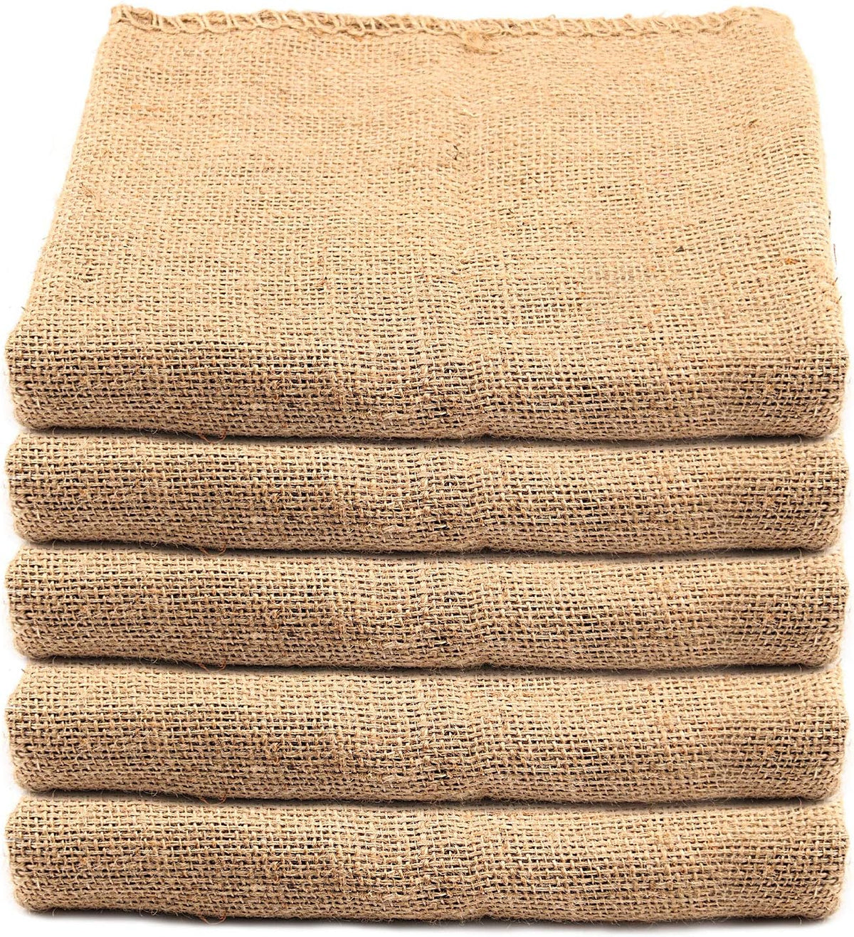 KEILEOHO 5 Pack 30 X 20 Inch Burlap Bags, Large Burlap Sacks, Potato Sack Race Bags for Gardening