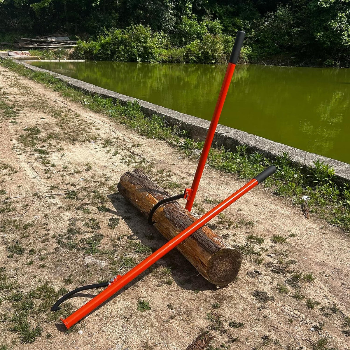 51" Felled Cant Hook Logging Tool - Cant Hook Log Roller Tool, max 19 Inch Opening Felling Log
