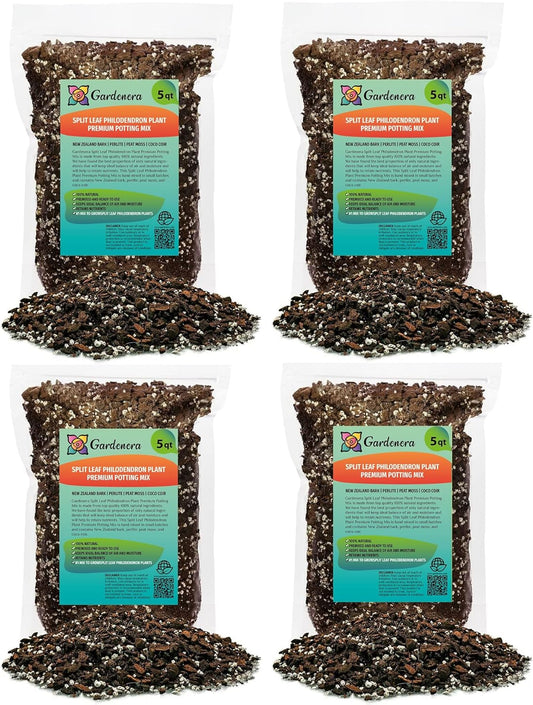 Gardenera Split Leaf Philodendron Soil Mix - Trusted by Gardening Experts for Healthy and Strong