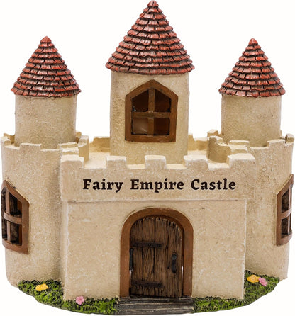 PRETMANNS Fairy Garden House – Large Fairy House for Outside – 9” High with Door That Opens
