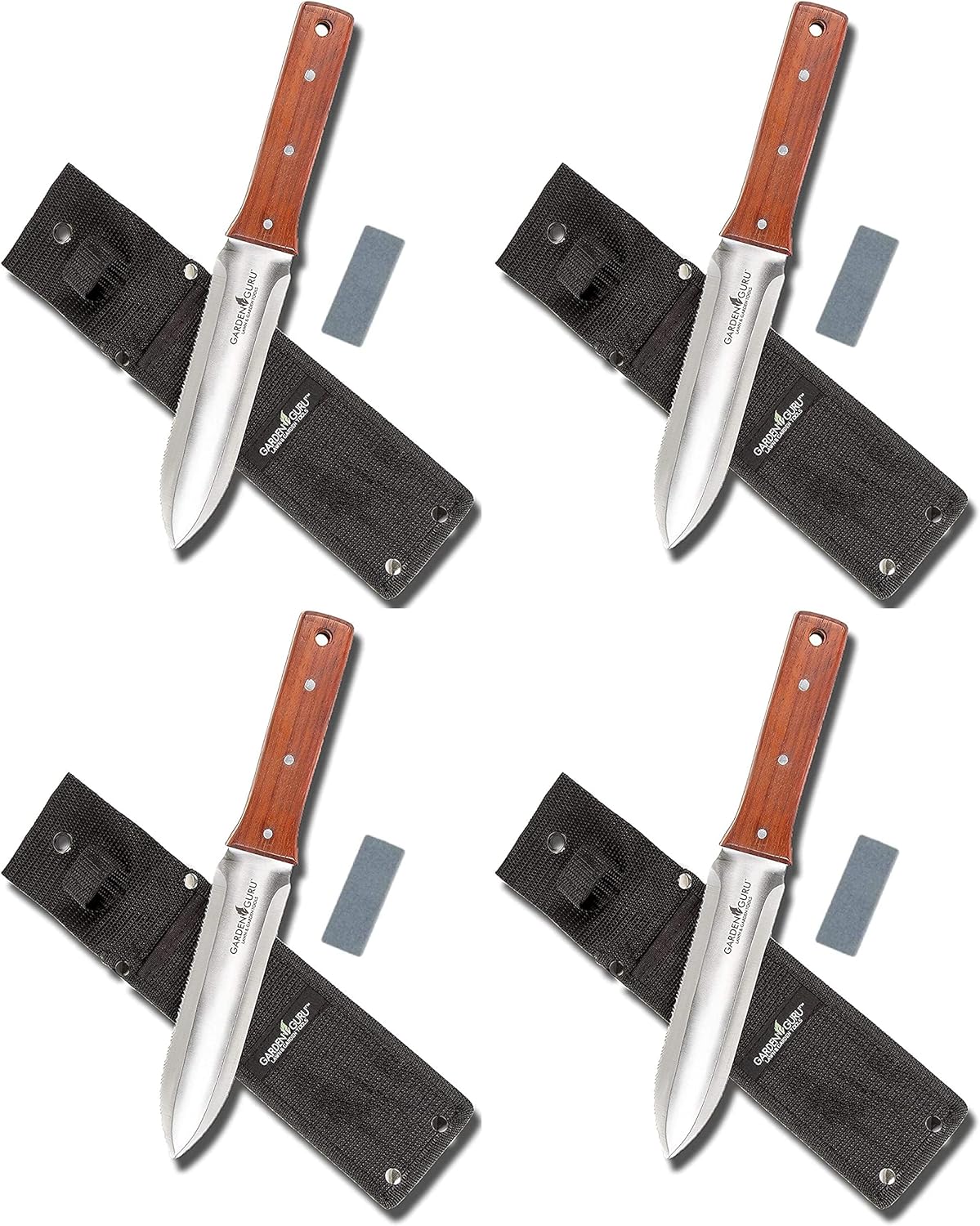 Garden Guru Hori Hori Garden Tool Deluxe Set for Weeding, Digging, Pruning, and Cultivating