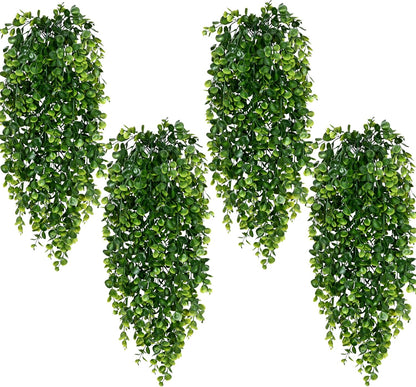 Waipfaru 8Pcs Fake Hanging Plants 2.7ft Fake Plants UV Resistant Fake Vines Artificial Decor for