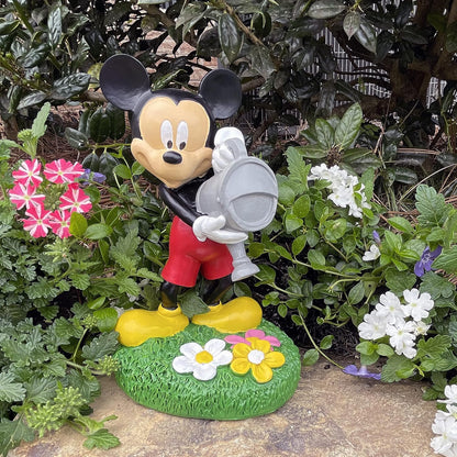 Disney Mickey Mouse Watering Can Garden Statue, Stands 8 Inches Tall, Officially Licensed Product