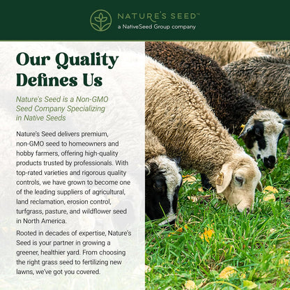 Nature's Seed Northern Sheep Forage Mix, Cattle Pasture Grass Seed Cool-Season Blend