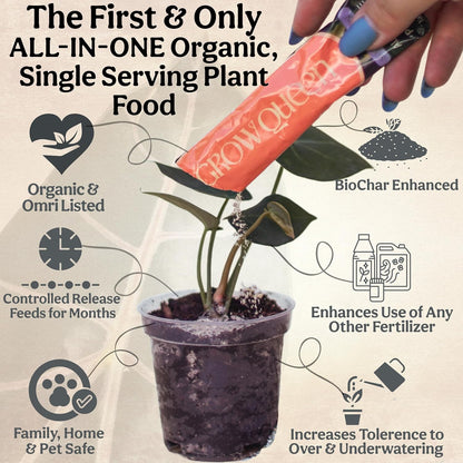All-in-One Complete Organic Plant Food, Indoor Plant Fertilizer, for Houseplants, Organic
