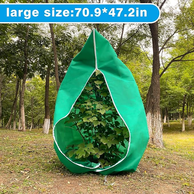 4 Pack Plant Covers Freeze Protection(71" x 47.3"),2.82 oz/sq yd Non-Woven Fabric,Frost Covers with