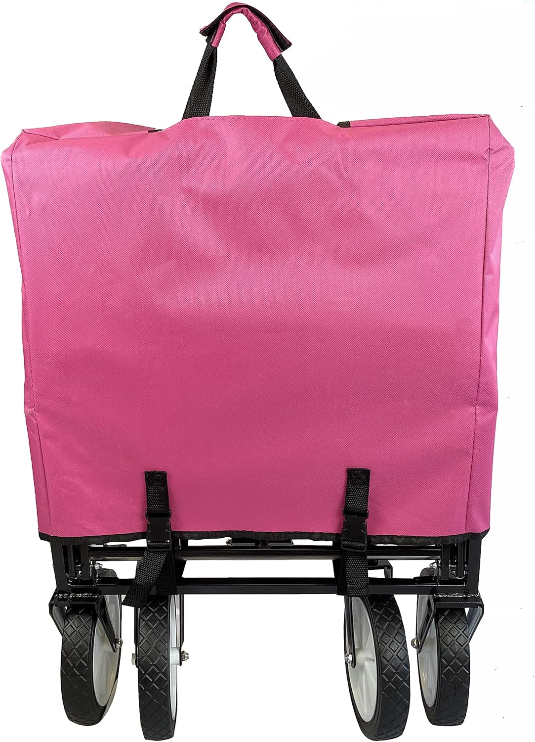 Meda 40876 | Collapsible Folding Outdoor Utility Wagon Cart (Pink)
